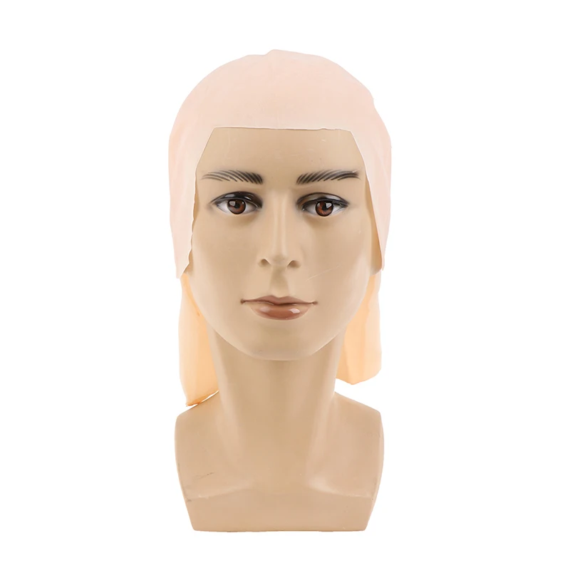 Латексная искусственная лысая голова шириной 30 см унисекс маскарадный парик |