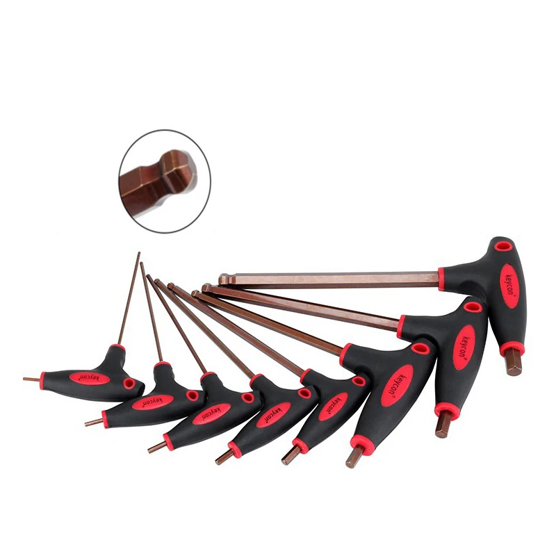 8 шт. T образная рукоятка S2 шестигранный ключ с шаровой головкой набор прочных