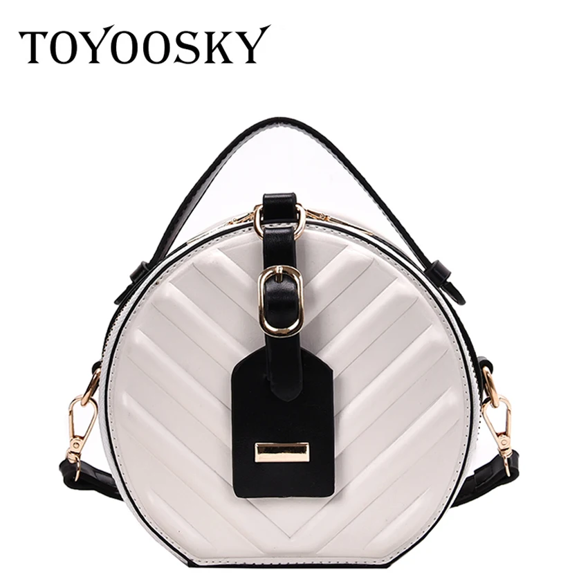 Женские круглые сумки мессенджеры TOYOOSKY повседневные Наплечные Сумки из