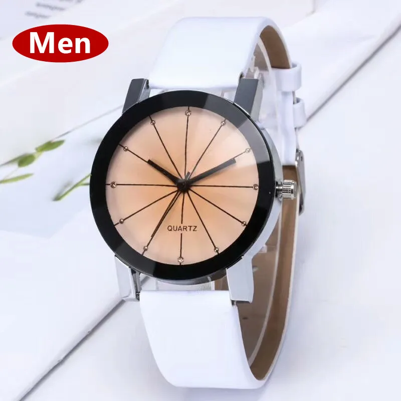 Высококачественные кварцевые часы поступление мужские и женские с циферблатом