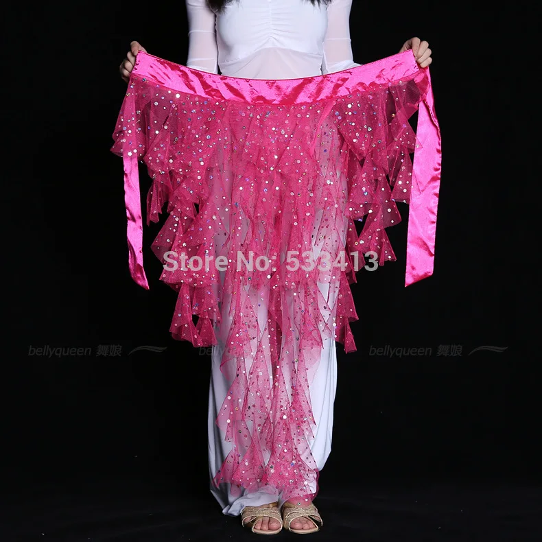 

Belly dance costume Highlights mesh belly dance belt for women belly dancing hip scarf