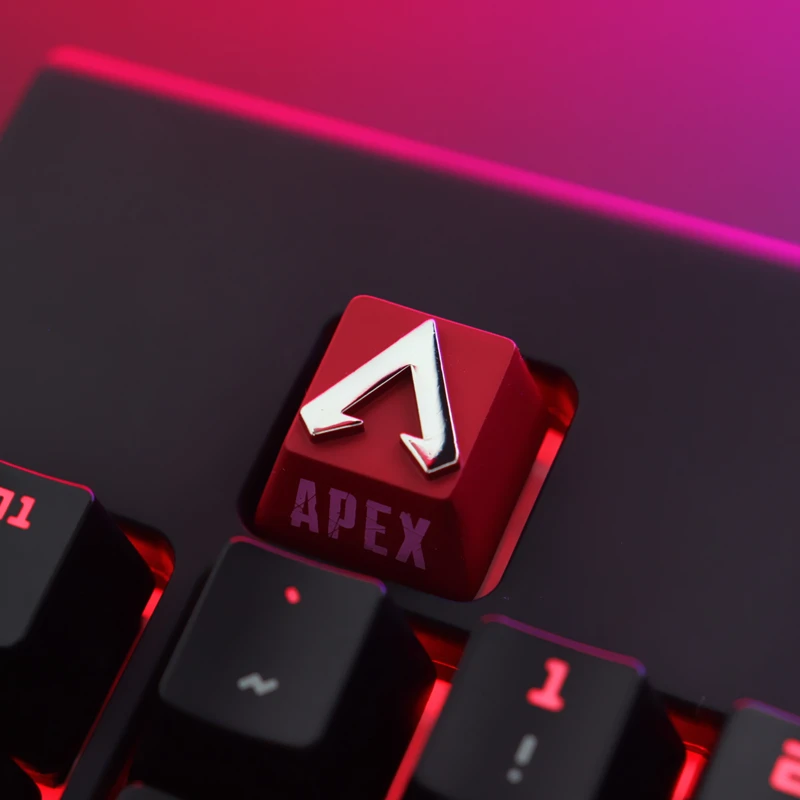 

1pc zinc-plated aluminum alloy ZNAL903 key cap for logo of APEX Mechanical keyboard Stereoscopic relief keycap R4 Height