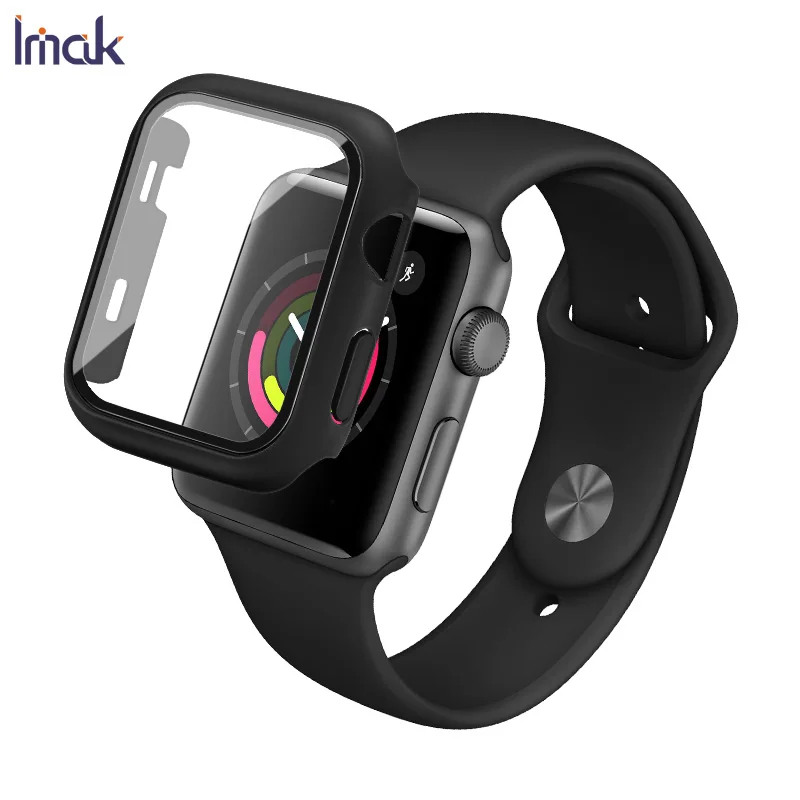 

Чехол для Apple Watch 2 в 1, из закаленного стекла, 38/42/40/44 мм