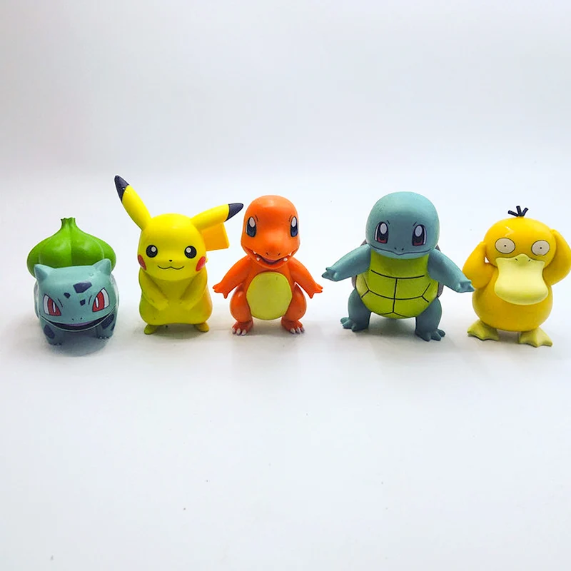 

Pokemon Doll Genuine PKM Pikachu Psyduck Squirtle Charmander Jigglypuff Action Figure Collections Kids Gifts Bulbasaur