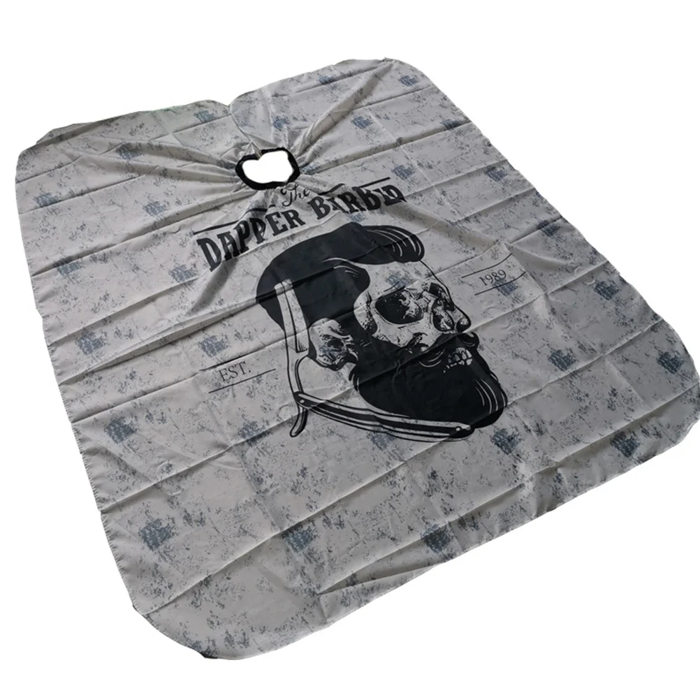 

1Pc Hairdressing Cape Creative Haircuting Apron Fashion Hairdressing Shawl for Hair Styling Cutting Dyeing (Grey)