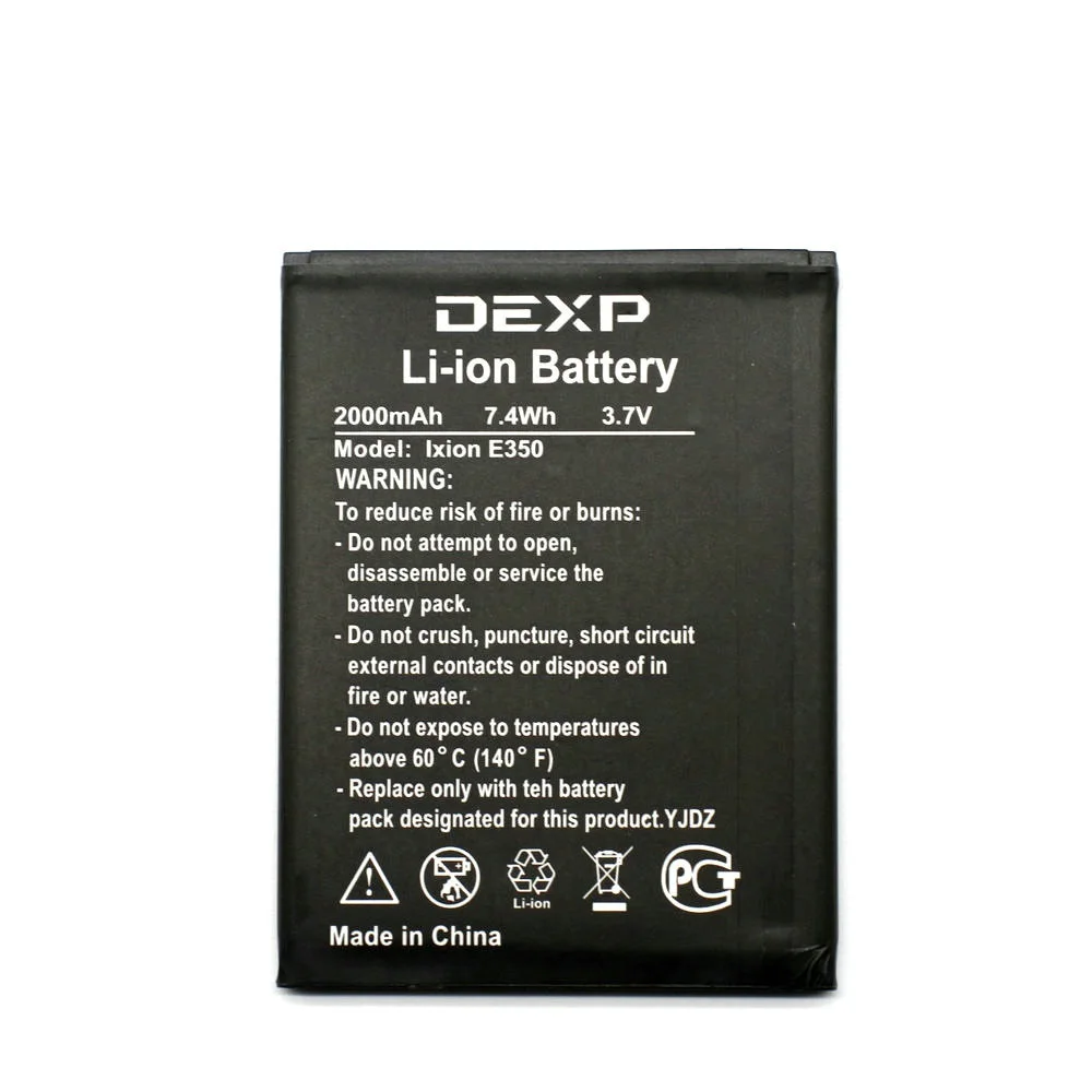 Новый литий ионный аккумулятор 2000 мАч E350 для DEXP IXION запасные части мобильных