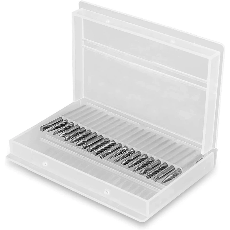 

20PCS Head Tungsten Carbide Steel Rotary Burr Die Grinder Bit Shank Carving Set