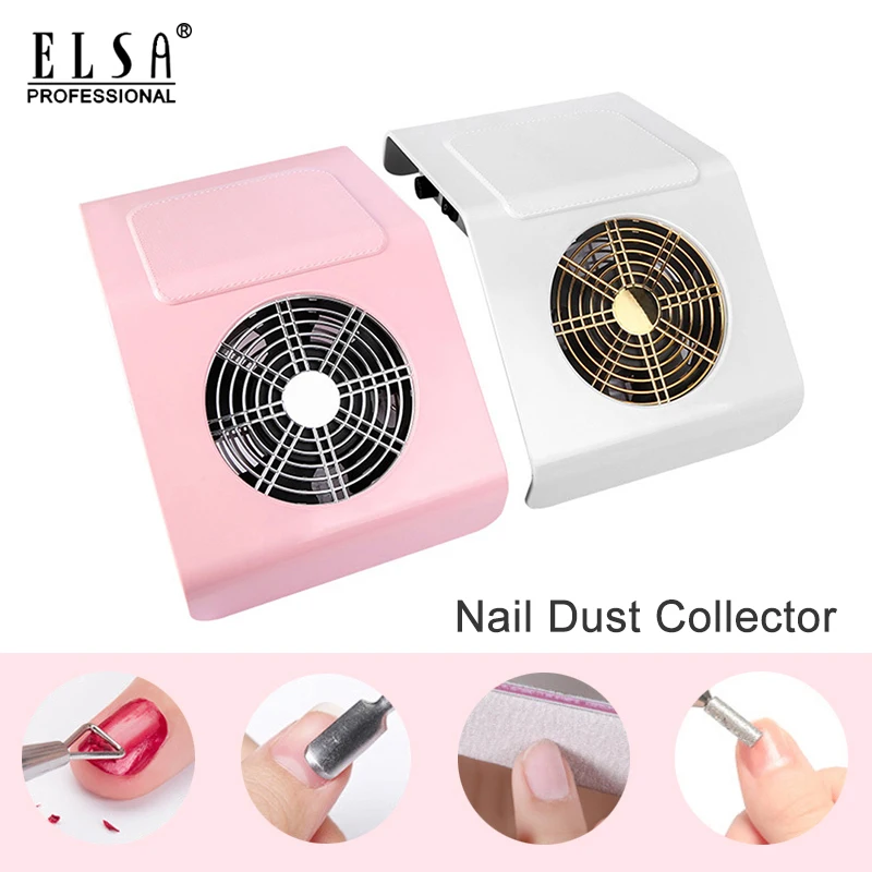 40 Вт Мощный коллектор для всасывания пыли с ногтей пылесос 2 пылесборниками