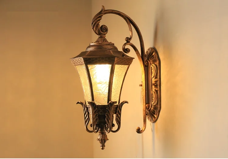 Новая и модная светодиодная Европейская садовая лампа в корпусе для двери