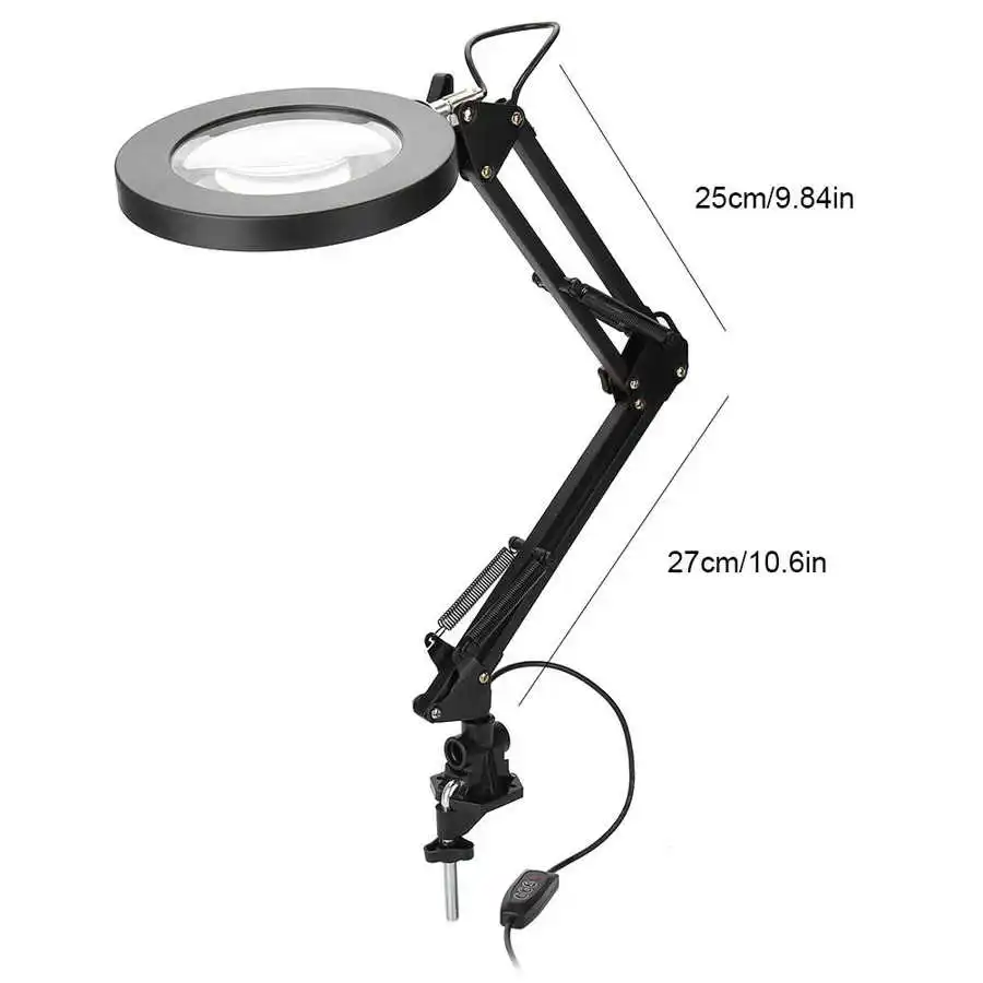 

Magnifier Lamp Mount LED Magnifier Lamp Salon 5X Magnifying Lamp Eyeliner Manicure Tattoo Beauty Light Magnifying