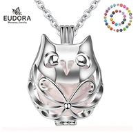 eudora pregnancy bola ball necklace unique lvely owl locket cage pendant with 20mm inner mexican bola pregnant women jewelry