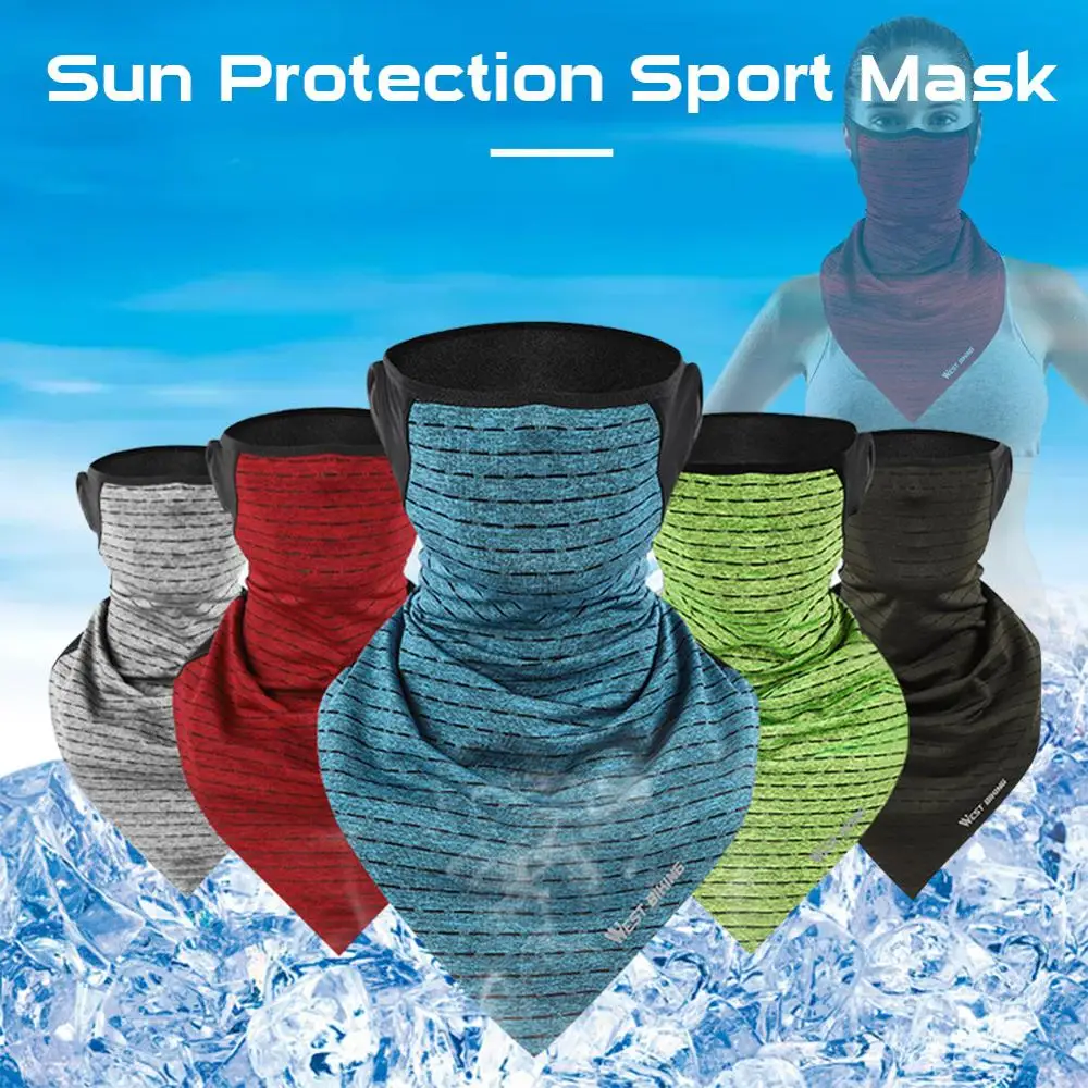 1 шт. для улицы велоспорта дышащий ледяной шелк покрытие шеи лица бандана