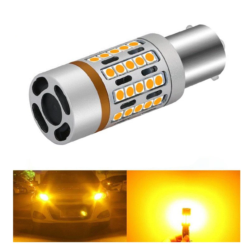 Car LED Light 1156 3156 7440 45SMD Decoding Turn Signal Brake with Fan to Prevent Stroboscopic Accessories | Автомобили и
