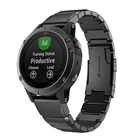 Металлический ремешок для Garmin Fenix 6X 6SFenix 5X 3HR, быстроразъемный соединитель из нержавеющей стали 6 262220 мм, ремешок для Forerunner 745Fenix5