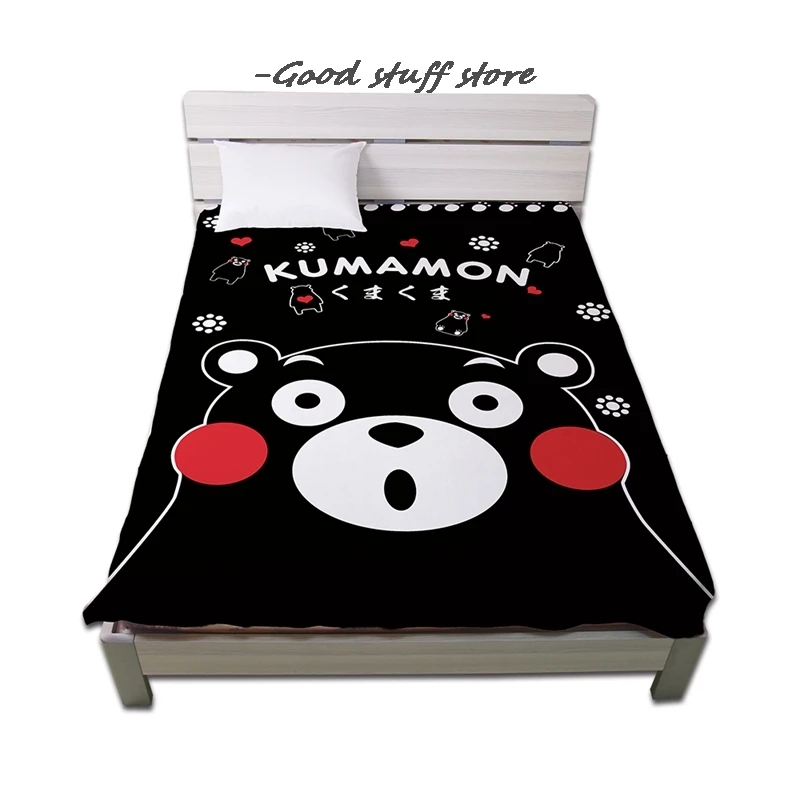 Online Anime JK Kumamoto Kumamon Cosplay Flanella 150*200cm Coperta Cartone Animato Orso Sul Letto Peluche Copertura Del Sonno Biancheria Da Letto Morbido Caldo Personalizzato