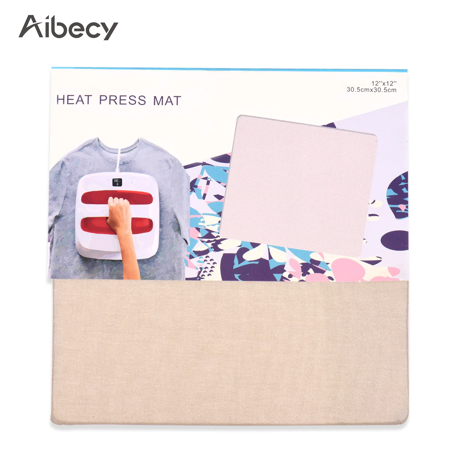 Aibecy 12*12 дюймов портативный термопрессованный коврик гладильная площадка для