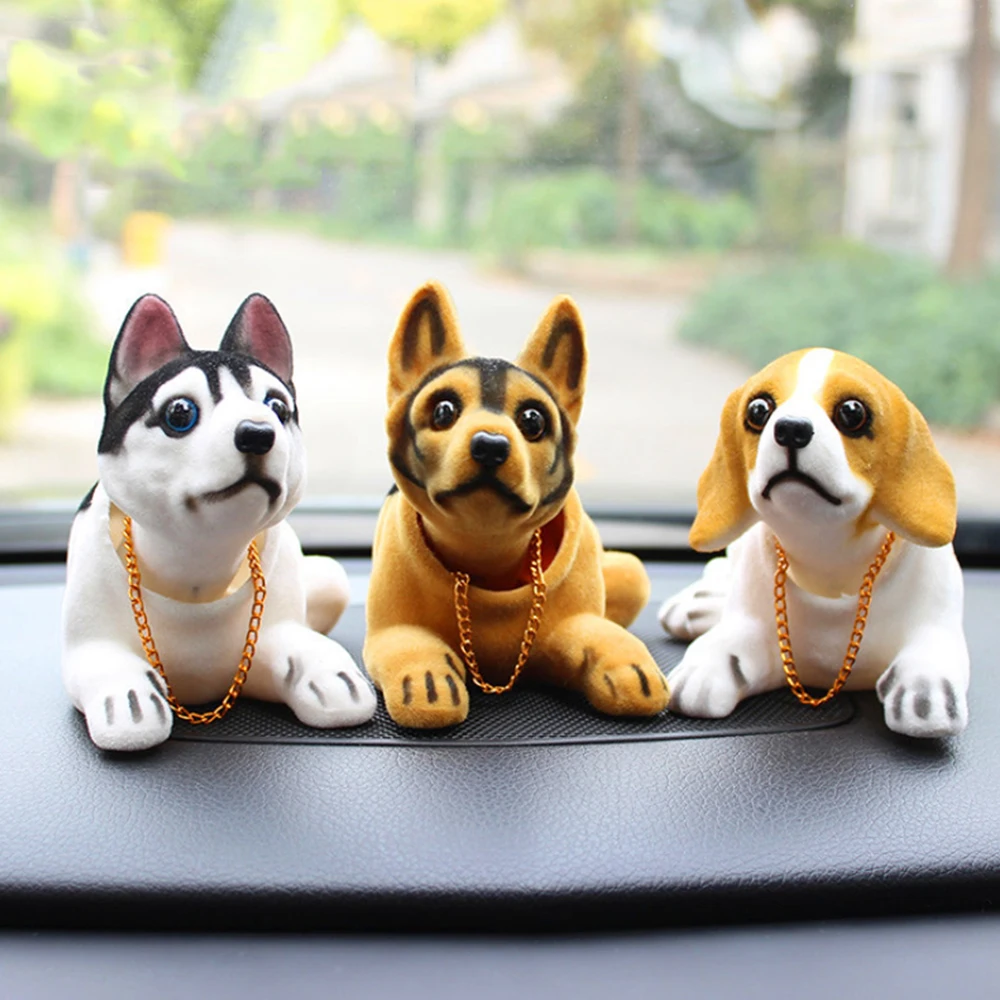 Интерьер автомобиля украшение для приборной доски Смола милый щенок Хаски Бигль
