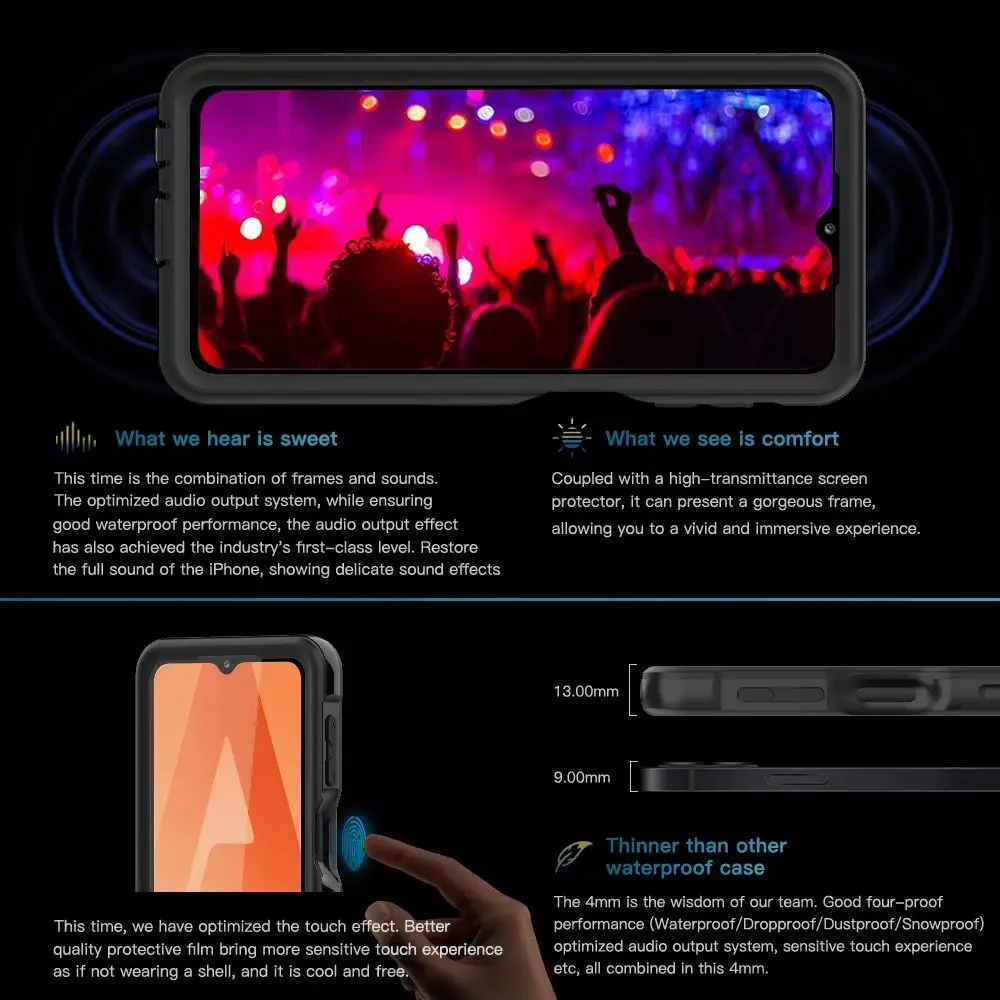 ip68 waterproof sport phone case for samsung galaxy a32 5ga52 5ga52 4g cover 360 full protective shockproof phone cover free global shipping