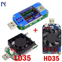 USB 2,0 3,0 USB тестер Вольтметр Амперметр Напряжение измеритель тока, для батареи зарядки измерения UM25 UM25C для приложений с 35 Вт LD35 HD35 нагрузки