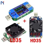 USB 2,0 3,0 USB тестер Вольтметр Амперметр измеритель тока напряжения, измеритель заряда для батареи UM25 UM25C для приложения с нагрузкой 35 Вт LD35 HD35