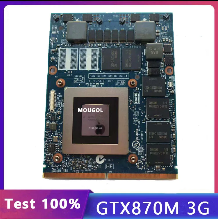 GTX870M GTX 870M видеокарта Vga N15E GT A2 3 ГБ для ноутбука DELL Clevo P170HM P150HM|Компьютерные кабели и