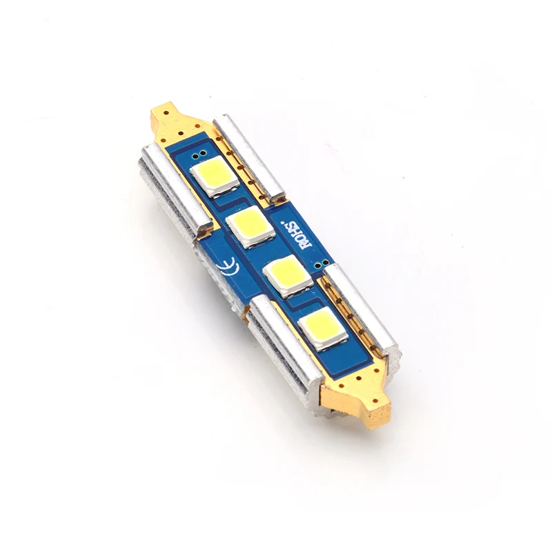 2 шт. полностью металлический SMD 2825 светодиод c5w гирлянда Автомобильный источник