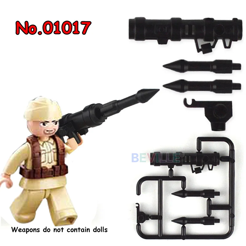 Мини военный спецназ оружие пистолет аксессуары строительные блоки снайперская