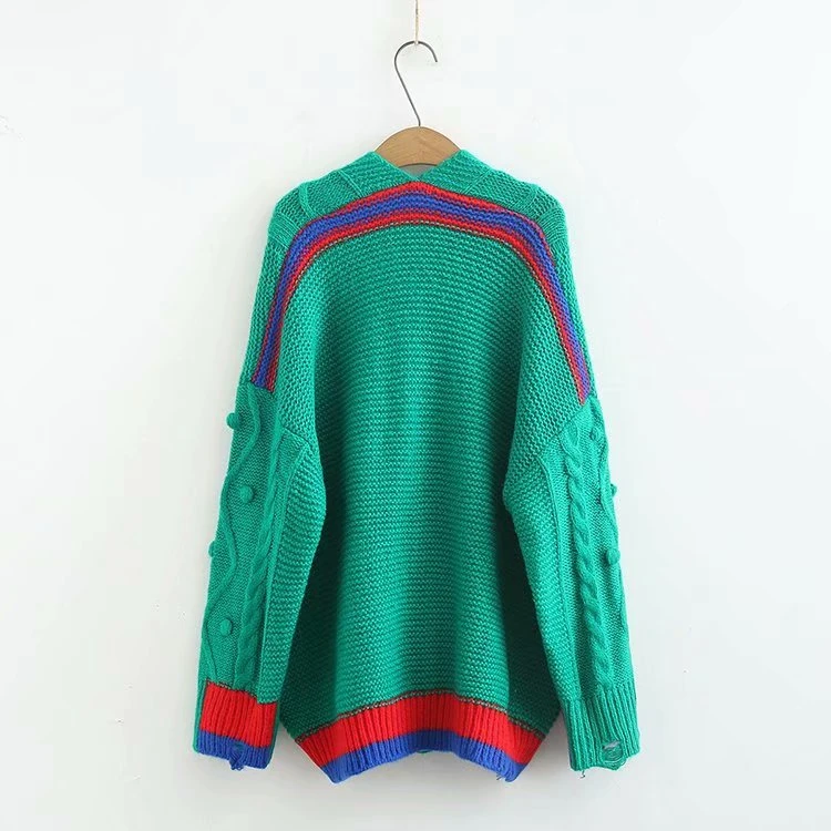 H. SA blusa de frio feminina женский зимний толстый теплый свитер кардиганы однобортный скрученный корейский длинный жакет пальто трикотаж