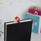 Милая мультяшная лампа-закладка для более забавного чтения, 3D стерео, мягкие закладки, подарок для детей, милые школьные канцелярские принадлежности