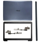 Задняя крышка для ноутбукаПередняя панельпетли для ASUS VivoBook S510U A510 A510U X510 F510U задняя крышка для экрана пластиковая серая