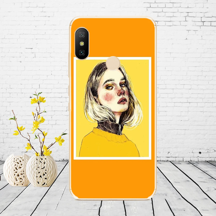 K49 Силиконовый чехол для Xiaomi mi A2 LITE, чехол с полной защитой, мягкая задняя крышка из ТПУ, чехол для телефона s для Xio mi A2 LITE, бампер - Цвет: K49