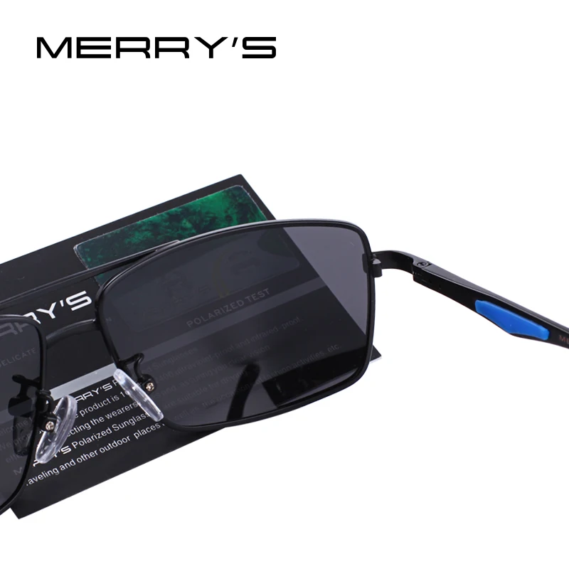 Merry's DESIGN Мужские поляризационные, прямоугольной формы солнцезащитные очки для вождения рыбалки UV400 защита S'8159