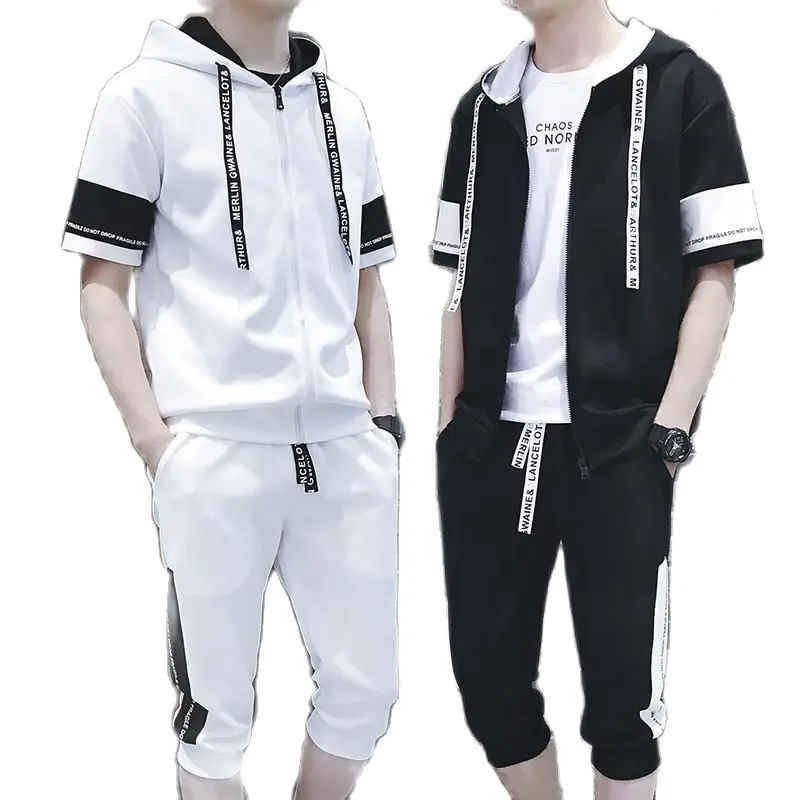 Новинка весна лето 2021 модная мужская шапка ровная костюм двойка комплект одежды