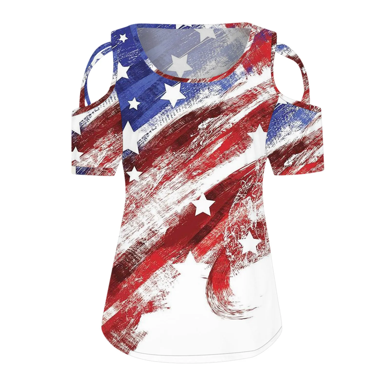 

Women Summer Short Sleeve Strappy Cold Shoulder Tee Shirt Summer Sexy Off Shoulder Ladies Loose Beach Blouse Comfy Casual Tops