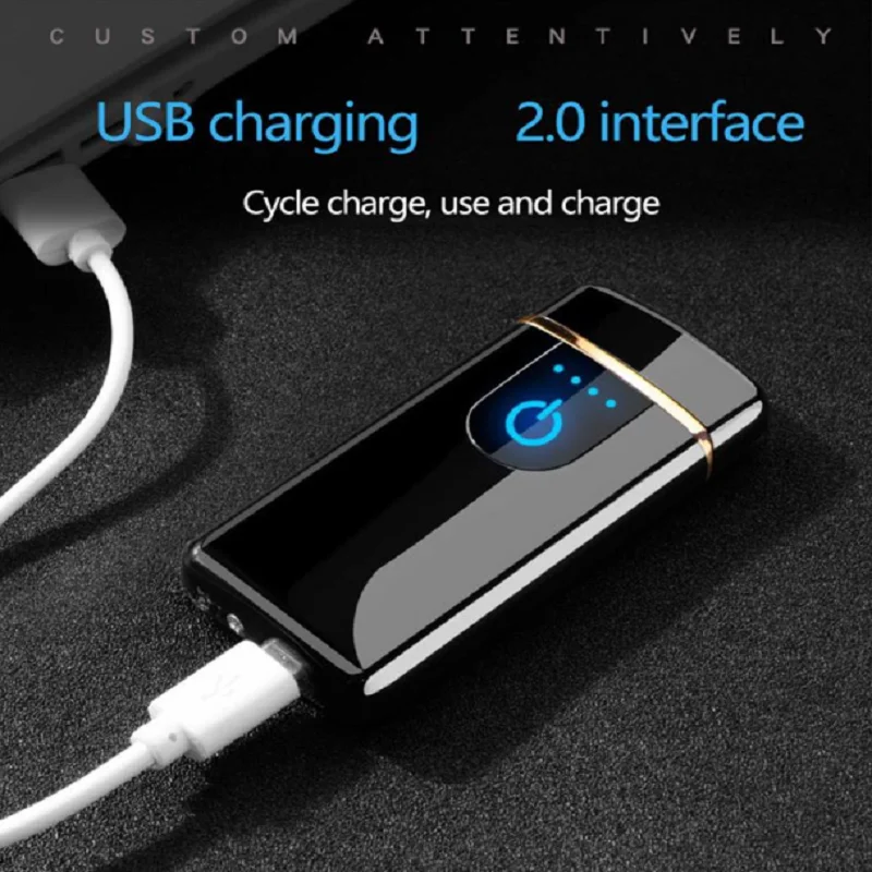 Ветрозащитная зажигалка USB электрическая плазменная Зажигалка без огня для