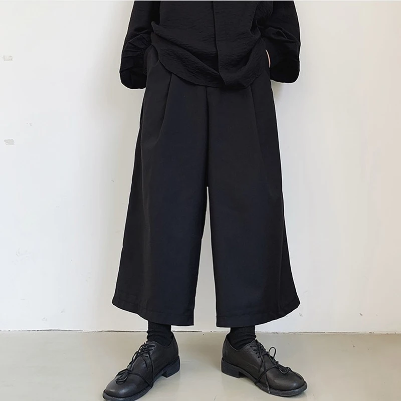 Летние темно Ямамото дизайн тот же стиль мужские свободные прямые Девять Точка