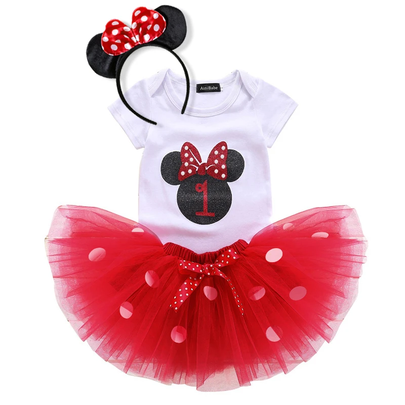 

1 Year Baby Girl Dress Princess Girls Christening Dress Kids Clothes Baby Baptism 1st First Birthday Outfits vestido Summer