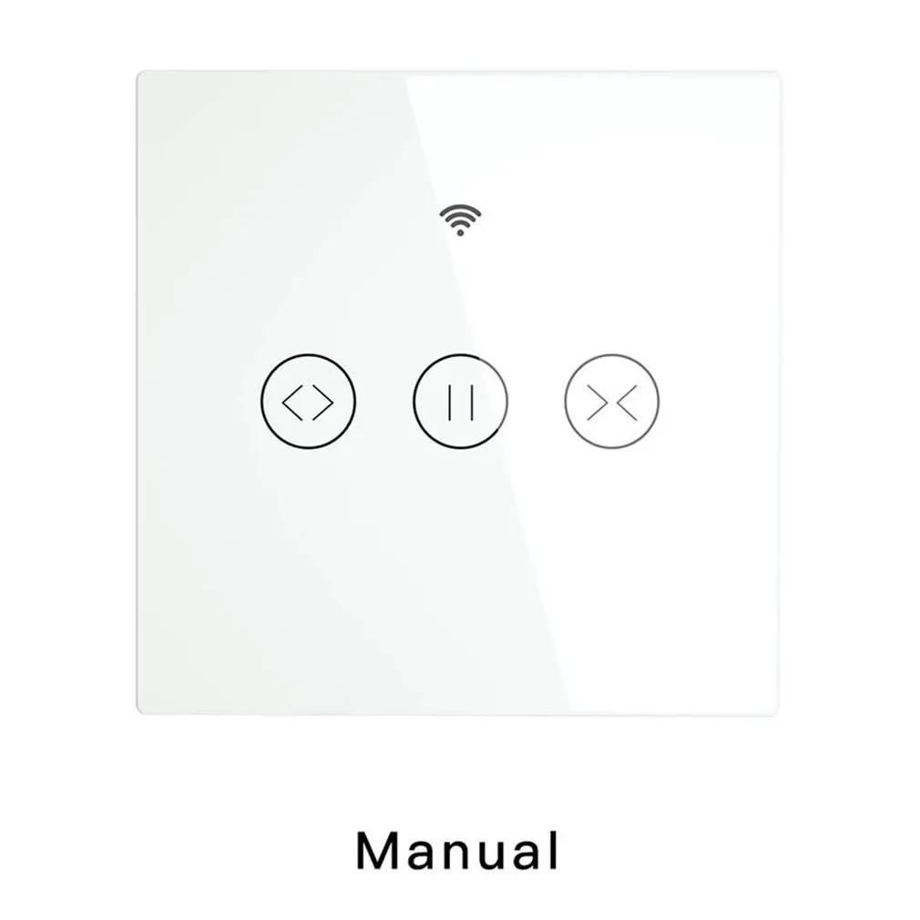 

WiFi-rf Smart Touch Curtain switch, Blinds Roller Shutter door Switch, RF remote control, multiple switches Alexa / / / White