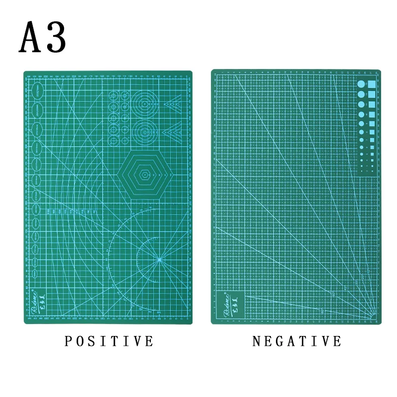 A3 A4 ПВХ прямоугольная решетка гравировка разделочная доска коврик Лоскутные