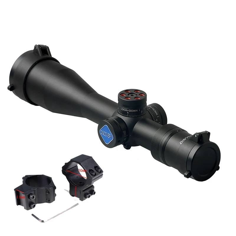 Discovery VT-3 4-16X44SF FFP Compact Scope First Focal Plane Tactical Hunting Riflescope Side Parallax Optics Sights For Ar15 - Цвет: low 11mm mount