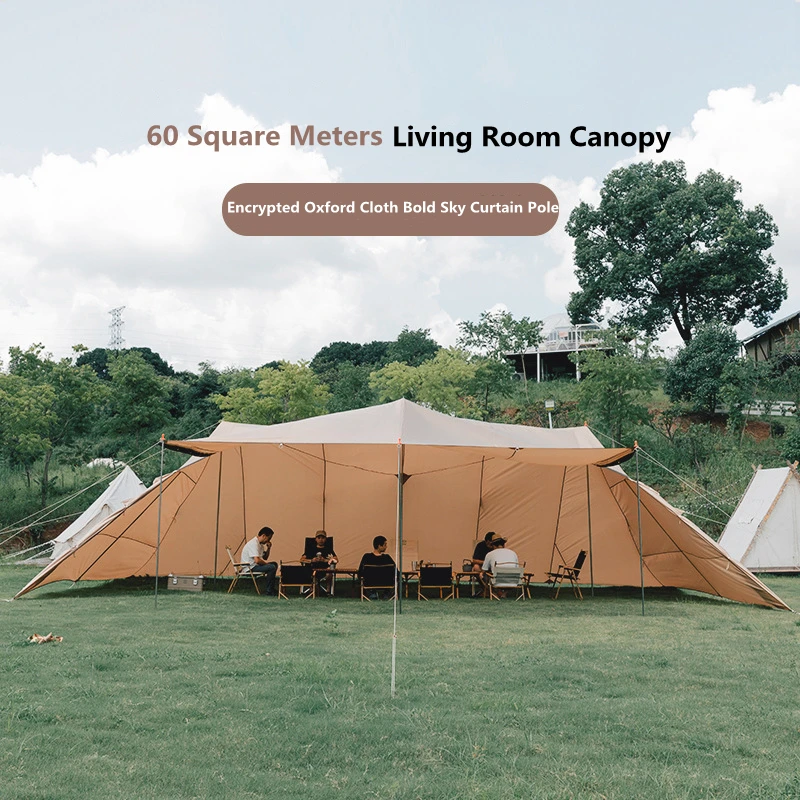 

Большая уличная палатка для кемпинга, водонепроницаемая Солнцезащитная навес, большая беседка, палатка для путешествий, пешего туризма