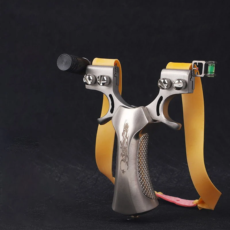 

Stainless Steel Flat-skin Fast-pressing Slingshot Infrared Slingshot Level Aiming At Outdoor Competitive Hunting Slingshot