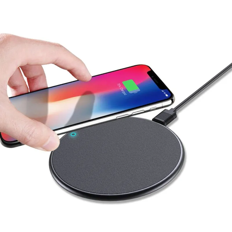 Быстрое беспроводное зарядное устройство 10 Вт/7 5 Вт для IPhone samsung Qi