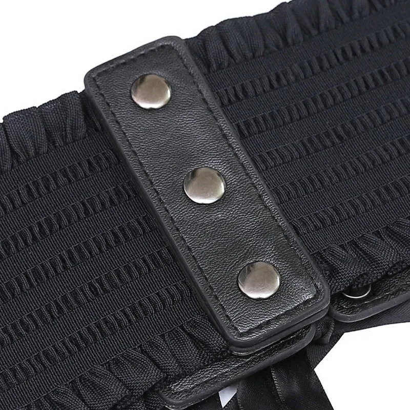

Women Fashion Stretch Belt Tassels Elastic Buckle Wide Dress Corset Waistband women's high waist belt wide waist belts