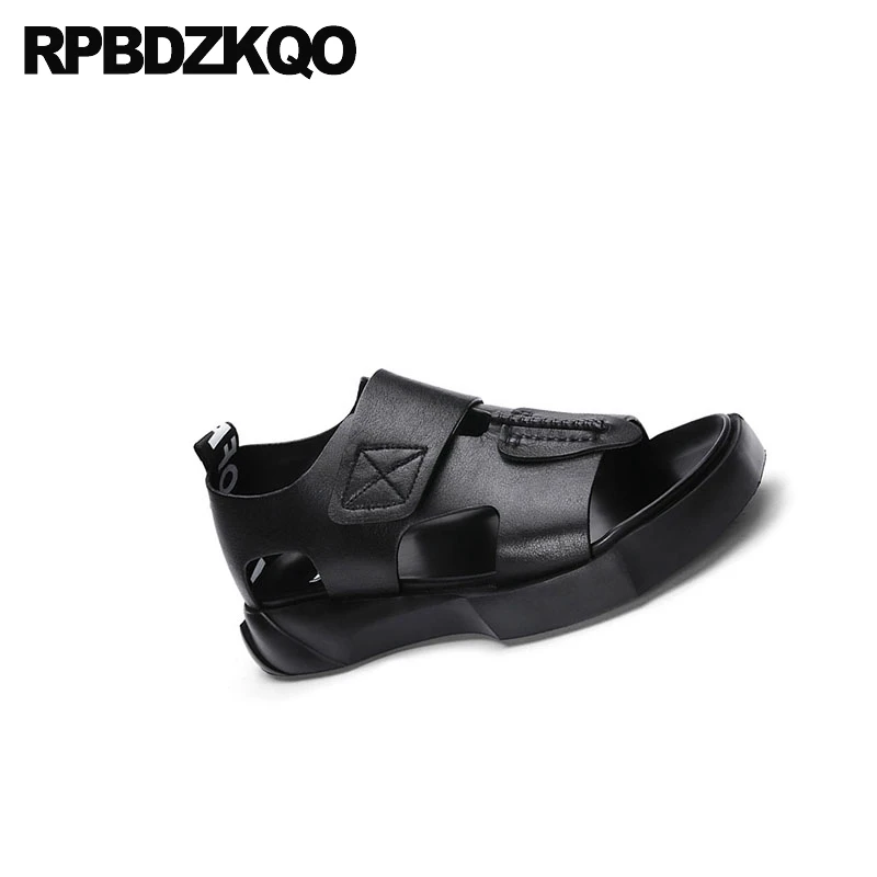 Повседневная мягкая обувь с открытым носком на платформе открытыми пальцами