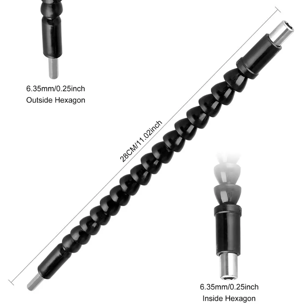 

Right Angle Drill Bit 8pcs/Set,1/4" Extension Bar Hex Shank Screwdriver Bit Holder+Impact Socket Sadapter Square Nut Driver Bit