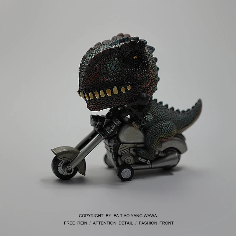 

Bored! Look at t-Rex riding a wild motorcycle! Inertia motorcycle