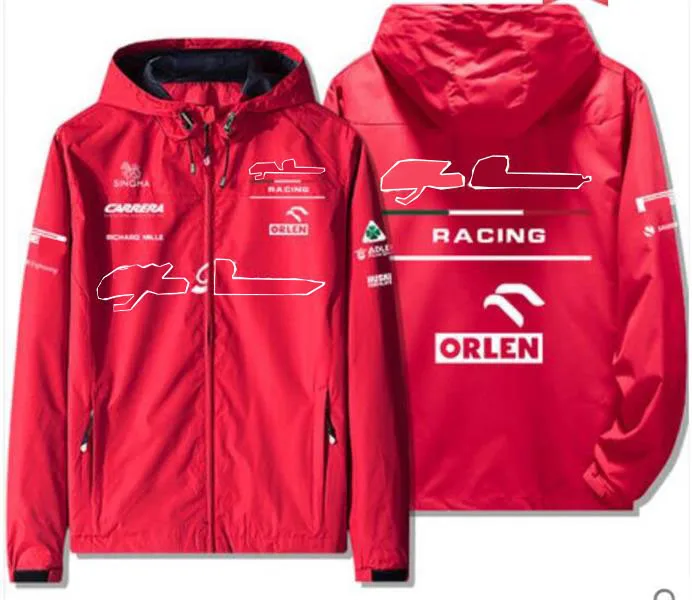 

F1 racing jacket Formula One 2021 spring and autumn racing suit men and women plus size jacket casual windbreaker can be customi