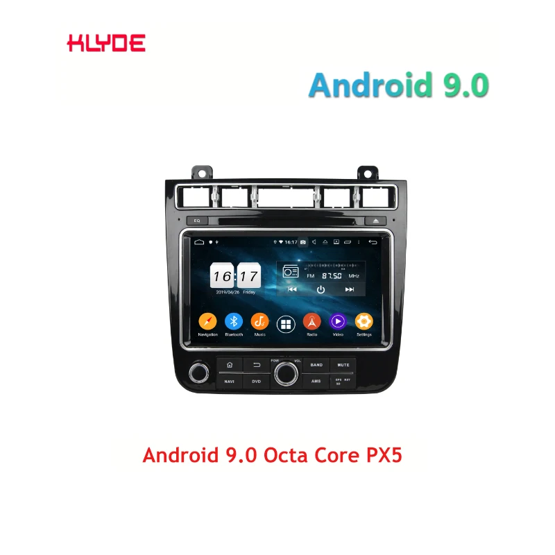 KLYDE KD 8122 2 din 8 дюймовый Android 9 0 Восьмиядерный автомобильный DVD плеер с GPS Bluetooth для