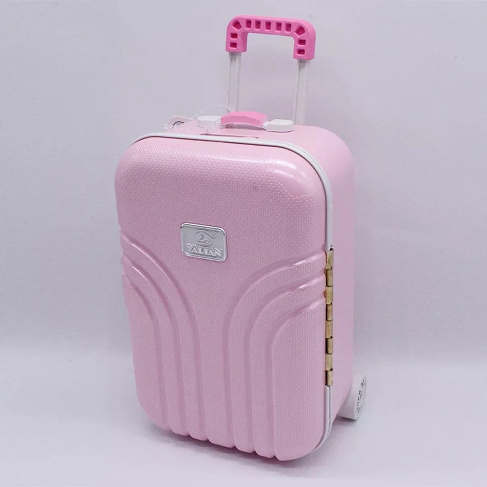 Kawaii Minin Cate Suitcase Carry-ons Travel Spinner Rolling Luggage on Wheels Cabin Trolley Box For Dolls Toy Fans Gift | Игрушки и